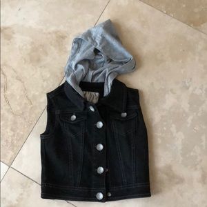Justice hoodie vest